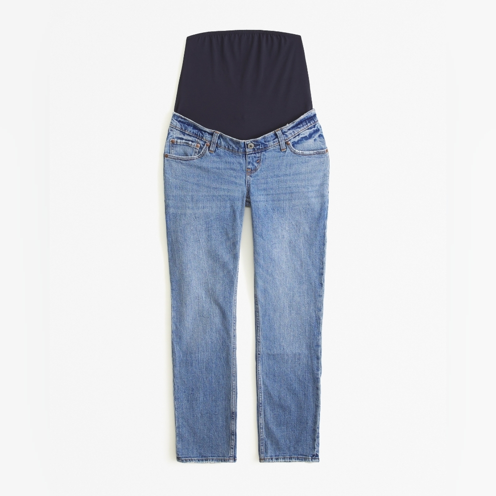 Abercrombie Maternity Ankle Straight Jean Color Medium Size 10 R